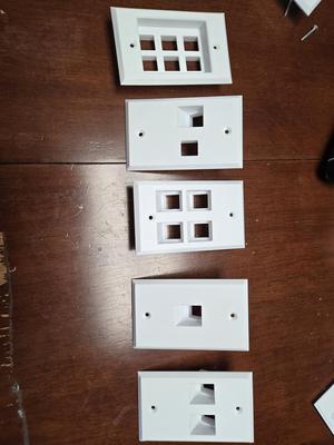 RJ45 Angled/Recessed Wall Plates