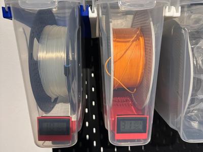 Filament Drying Box with Hygrometer Holder