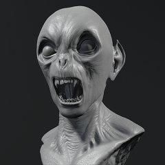 Demon Bust 3D Printing Miniature | Static