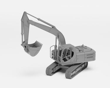 JCB Excavator – H0 scale construction equipment kit