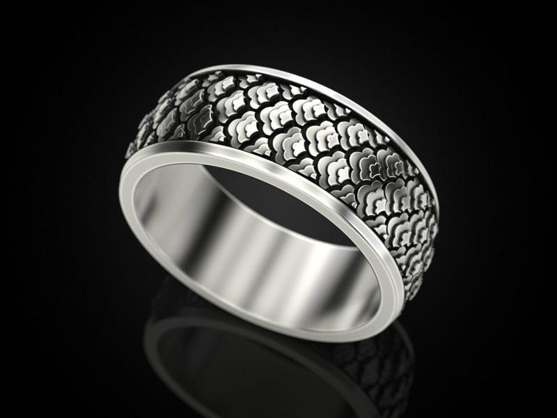 Japanese pattern ring