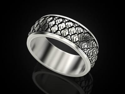 Japanese pattern ring