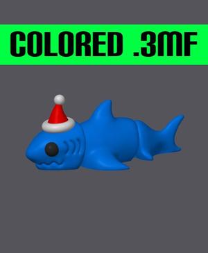Christmas Baby Shark – Mini Monster #3 Colored .3MF