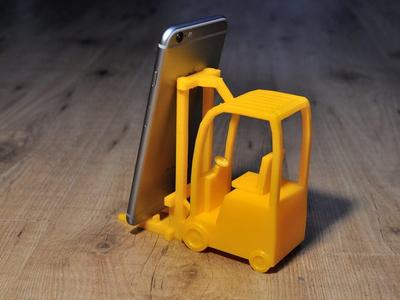 Forklift Phone Stand