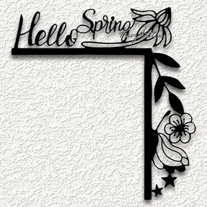 Hello Spring door topper garden home decor