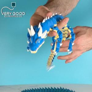 HORNED DRAGON, ARTICULATING FLEXI, PRINT IN PLACE