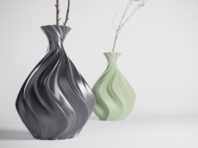 Whirli – A modern twisty vase for Vase Mode