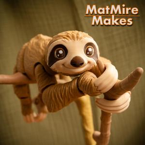 Sloth plus Tree display – Articulated Figure