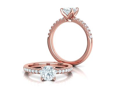 1ct Diamond Solitaire Engagement Ring 4prong setting