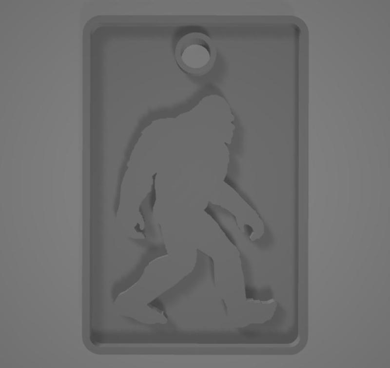 Bigfoot Luggage Tag