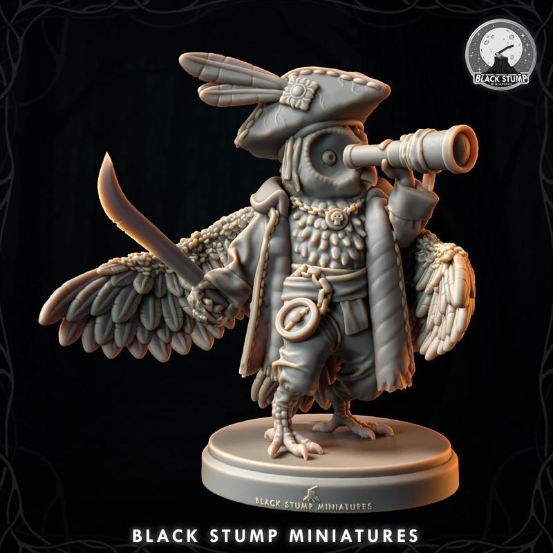 Carves-Quick the Nightcaller Pirate + Original Race 5E + Shadowdark .PDF!
