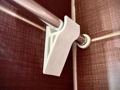 Shower Curtain Rod wall support holder