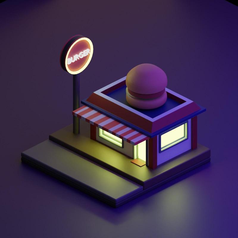 Miniature Burger Restaurant