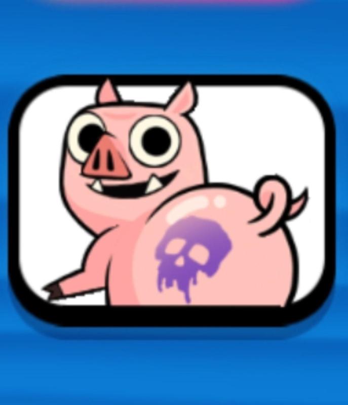 Twerking Pig Emote from Clash Royale