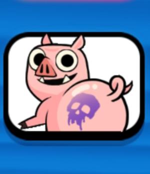Twerking Pig Emote from Clash Royale