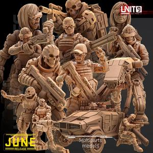 Cyberpunk models BUNDLE - Mercenaries Strike team 'Omega' - (June25 release)