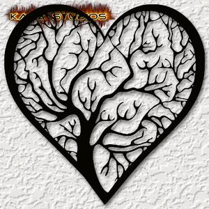 winter tree of life wall art tree in heart wall decor 2d love decoration