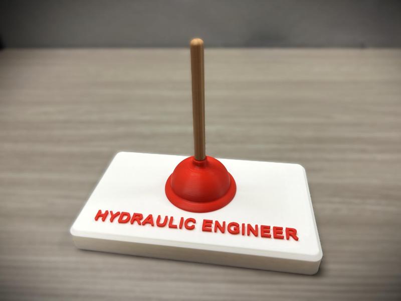 Hydraulic Engineer Joke Toilet Plunger