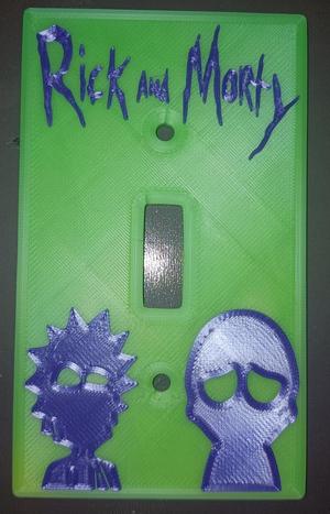 	RICK AND MORTY LOGO LIGHTSWITCH COVER