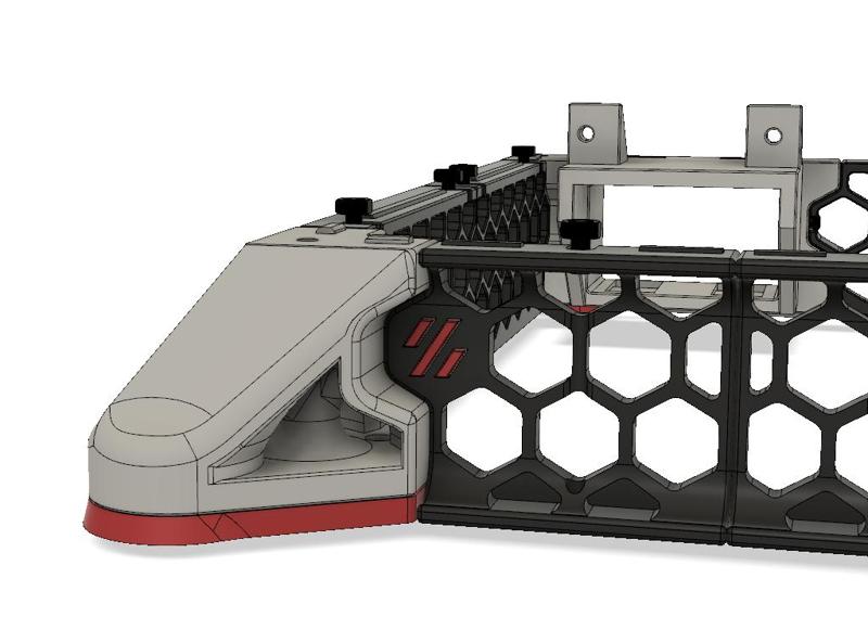 Extended feet for the V0.2r1 skirt (optional HULA)