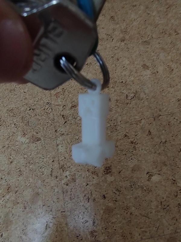 Minecraft creeper keychain