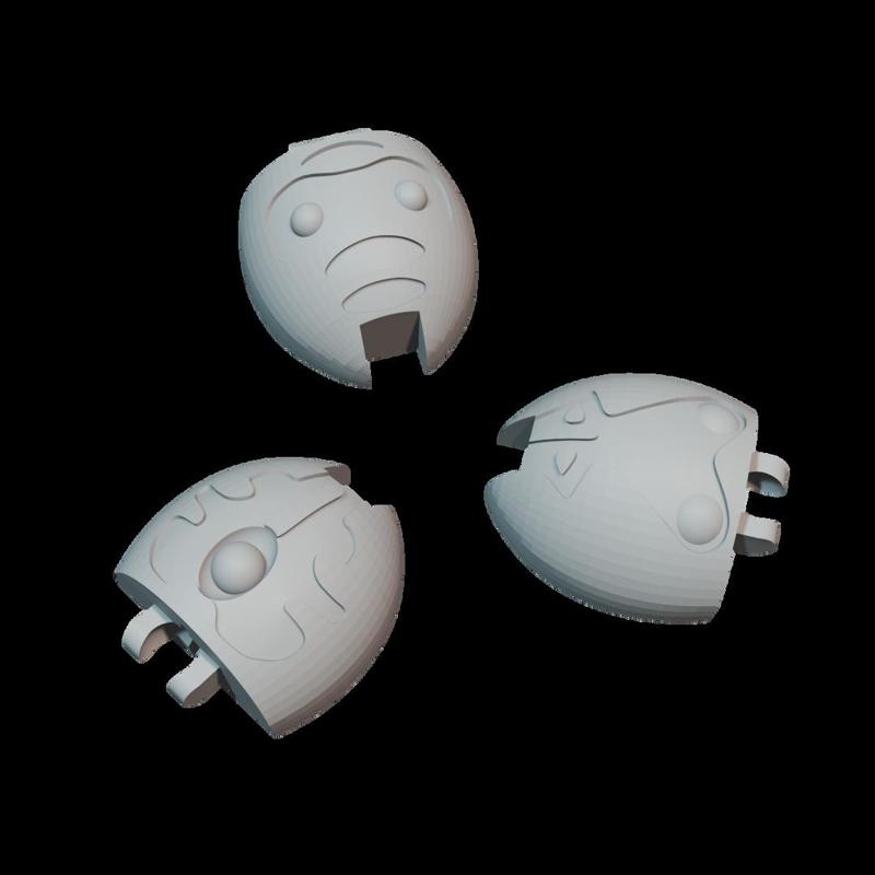Posable Kraata Heads