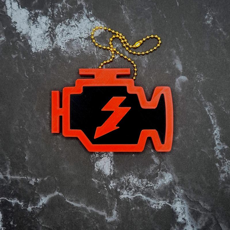 Check Engine Charm (Solid)