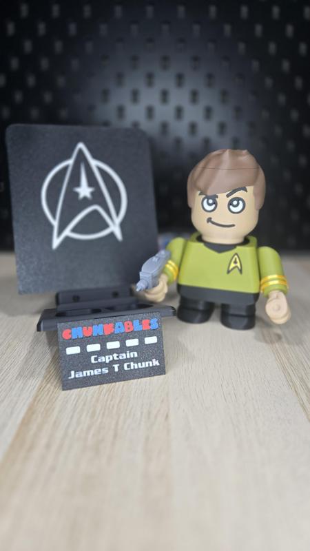 Captain James T. Chunk Multicolor Nameplates
