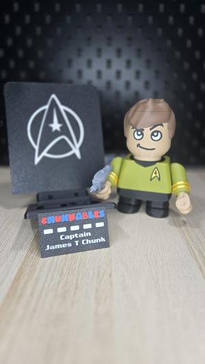 Captain James T. Chunk Multicolor Nameplates