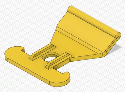 Camping hook (bended and extended) for piping rails (Haken für Kederleiste)