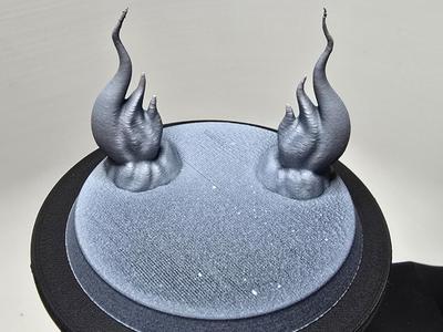 Miniature base with fires