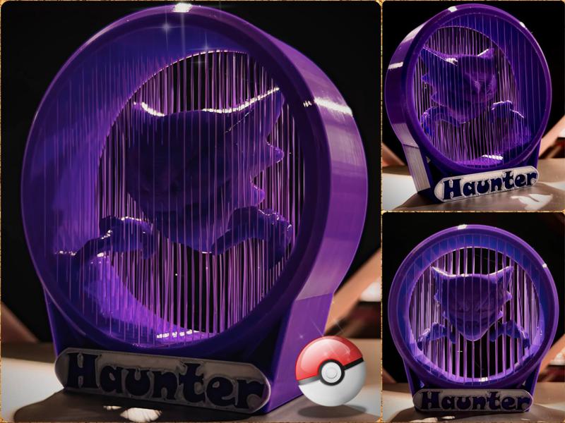 Haunter Poke’mon Suspended String Art + Text base