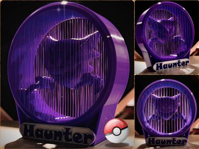 Haunter Poke’mon Suspended String Art + Text base