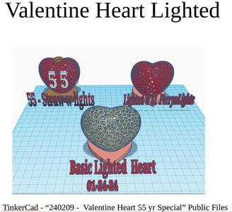Valentine Heart - Lace & Lighted with Fairy Lights