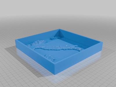 Topographic Italy in a Box