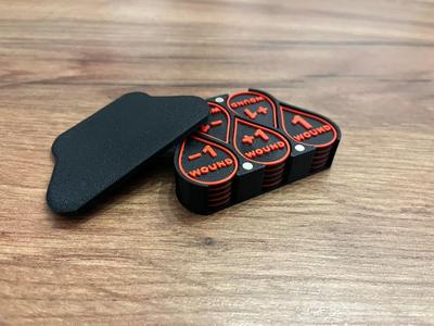 Case for Wargaming Reminder Tokens - Wounds