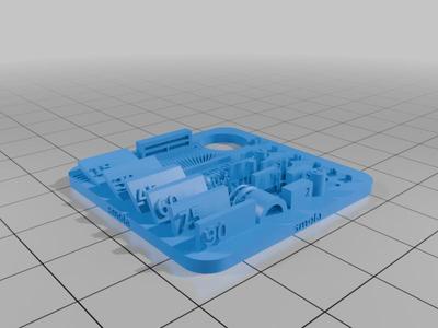 SMOLA Resin printer test model (calibration test, torture test, testfile)
