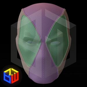 Deadpool Comic Style Textured Helm