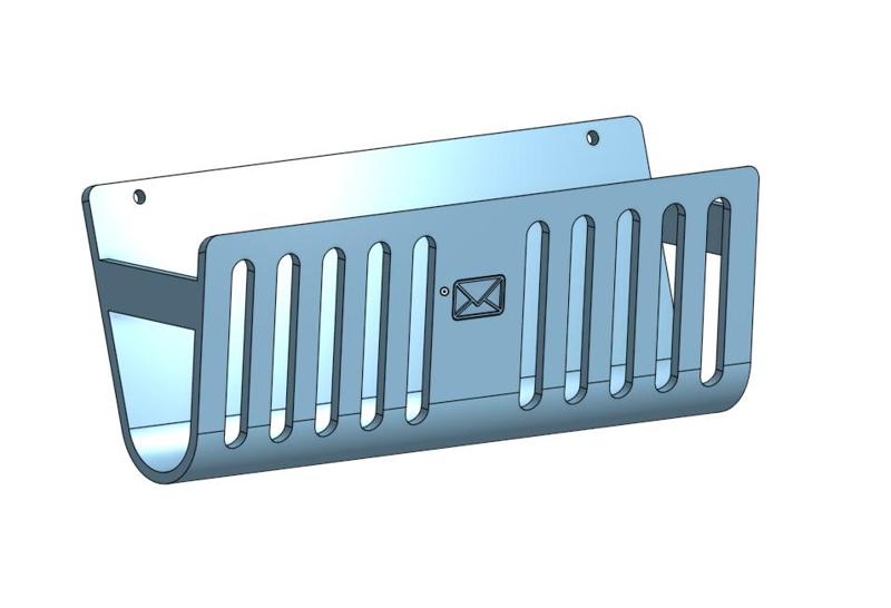 Wall letter case