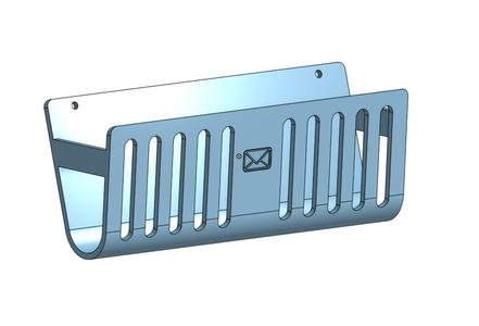 Wall letter case