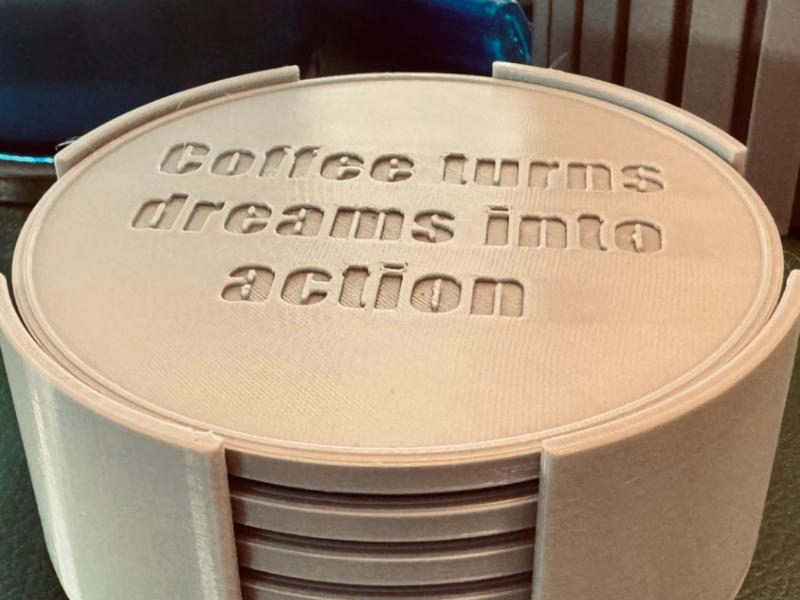 Coffee Quotes Coaster Set
