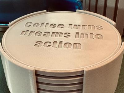 Coffee Quotes Coaster Set