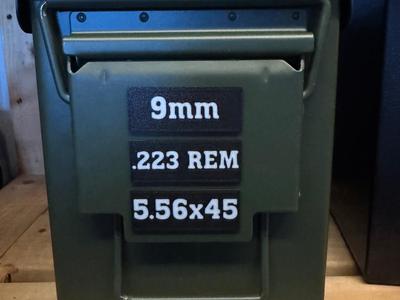 Ammo Can Labels