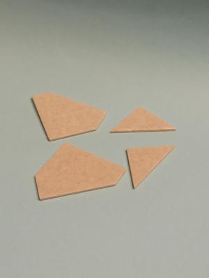 4 pieces rectangle puzzle