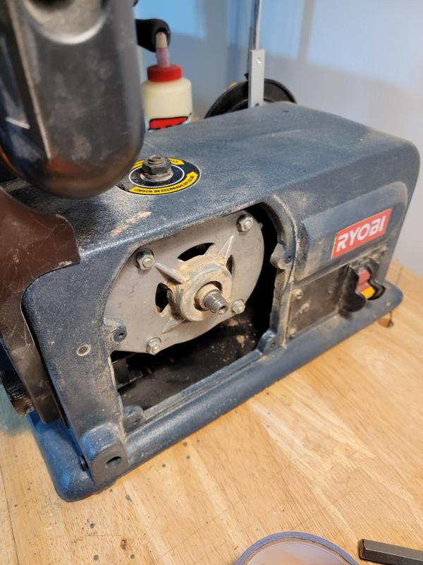 Disk / Belt Sander Cover to eliminate Disk - Ryobi BD4600, probably many other sander models