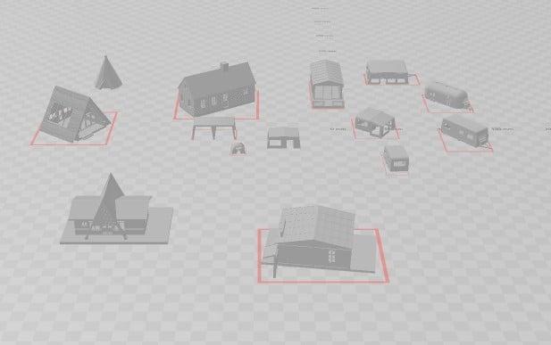 n scale camp site