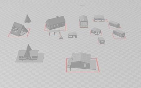 n scale camp site