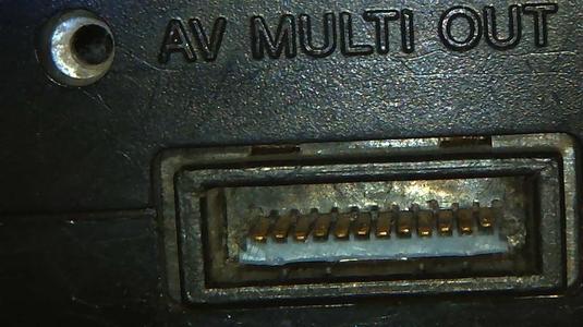 Playstation 1/2/3 AV socket insert replacement fix