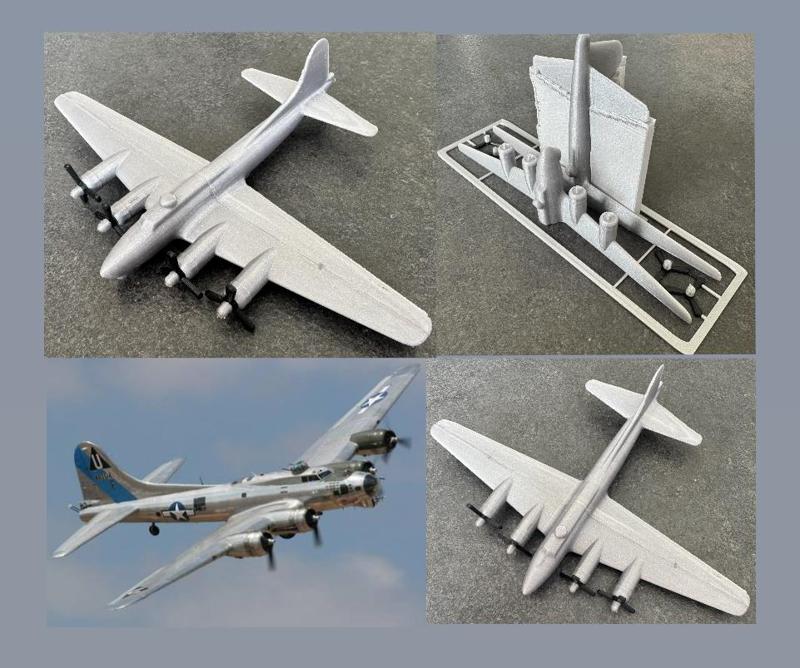 Boeing B-17 kit card
