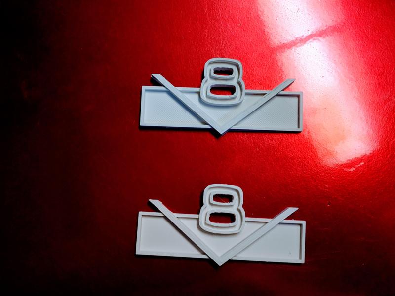 Cj5 Jeepster V8 emblem badge